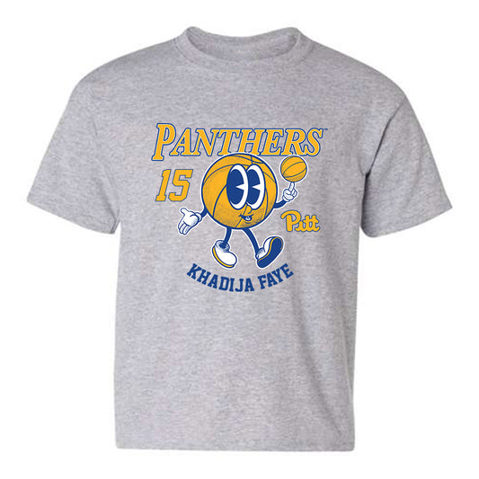 Pittsburgh - NCAA Women's Basketball : khadija faye - Fashion Shersey Youth T-Shirt