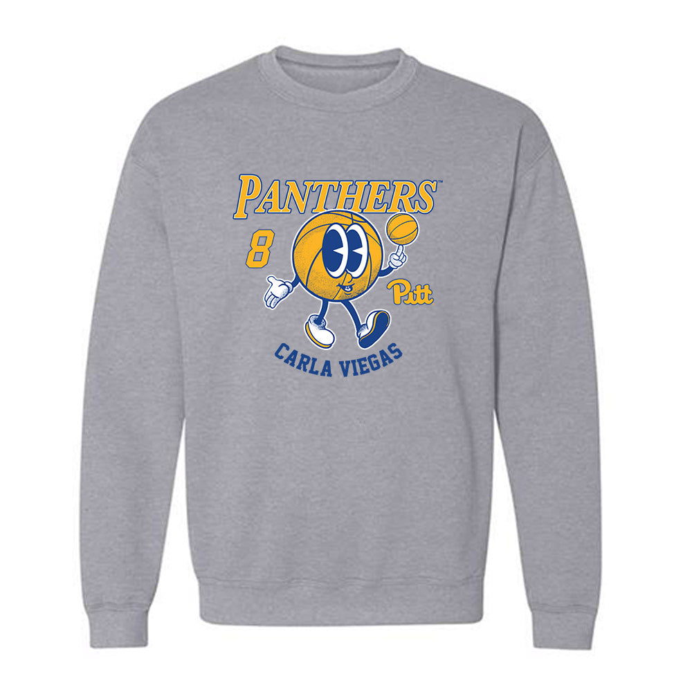 Pittsburgh - NCAA Women's Basketball : Carla Viegas - Fashion Shersey Crewneck Sweatshirt-0