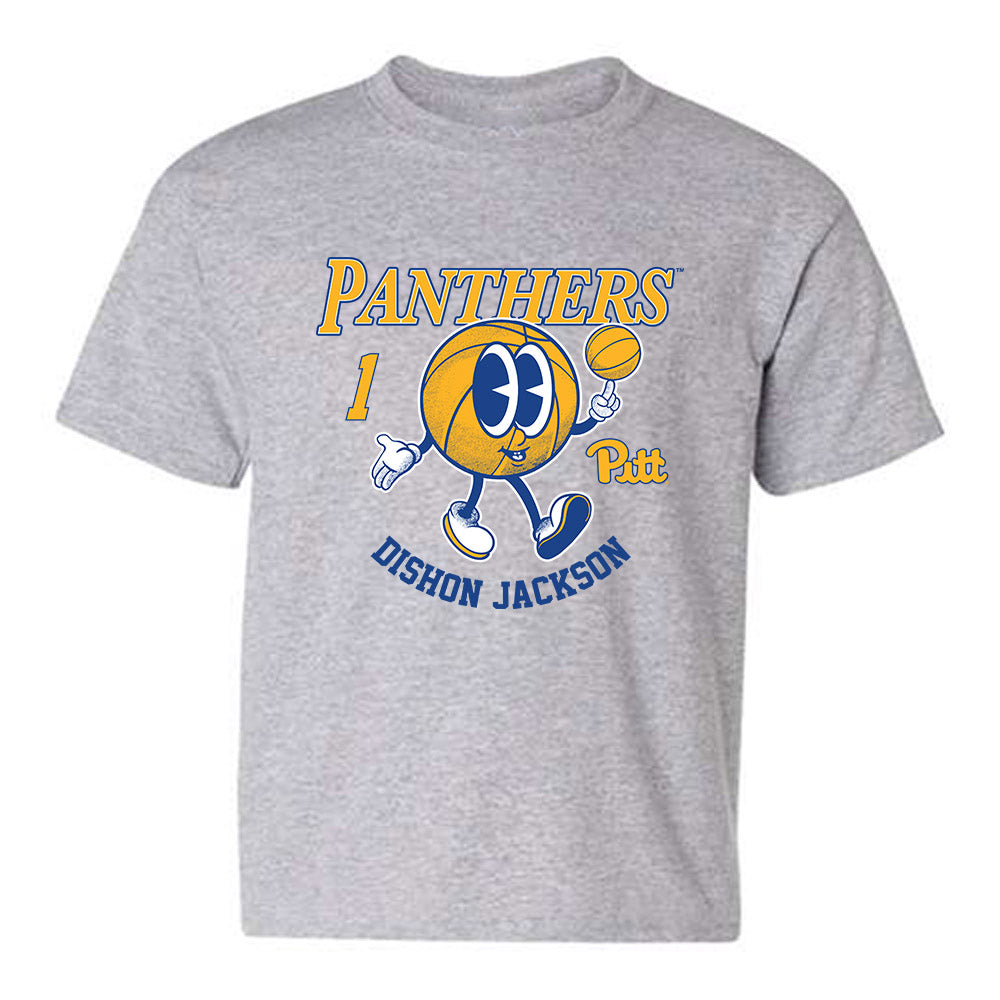 Pittsburgh - NCAA Men's Basketball : Dishon Jackson - Fashion Shersey Youth T-Shirt-0