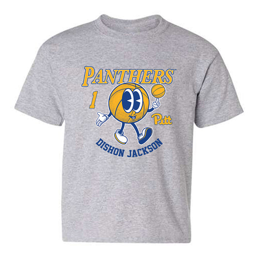 Pittsburgh - NCAA Men's Basketball : Dishon Jackson - Fashion Shersey Youth T-Shirt-0