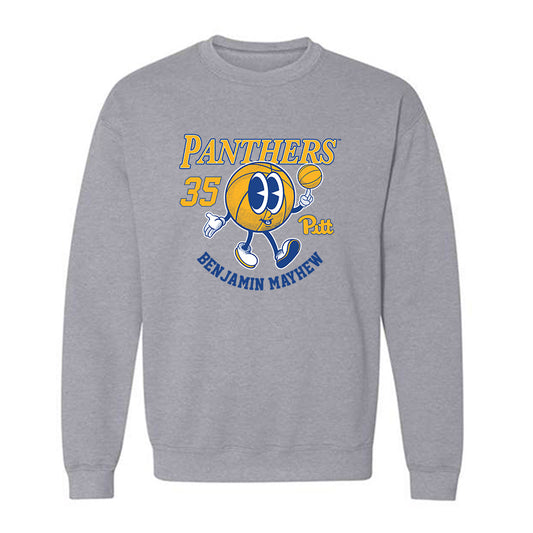 Pittsburgh - NCAA Men's Basketball : Benjamin Mayhew - Fashion Shersey Crewneck Sweatshirt-0