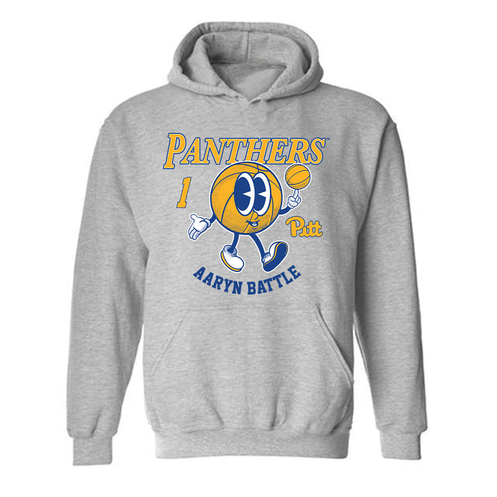 Pittsburgh - NCAA Women's Basketball : Aaryn Battle - Fashion Shersey Hooded Sweatshirt