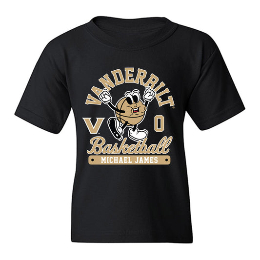 Vanderbilt - NCAA Men's Basketball : Michael James - Fashion Shersey Youth T-Shirt-0