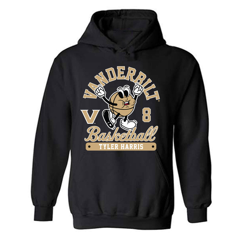 Vanderbilt - NCAA Men's Basketball : Tyler Harris - Fashion Shersey Hooded Sweatshirt-1
