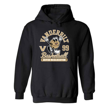 Vanderbilt - NCAA Men's Basketball : Devin Mcglockton - Fashion Shersey Hooded Sweatshirt-0