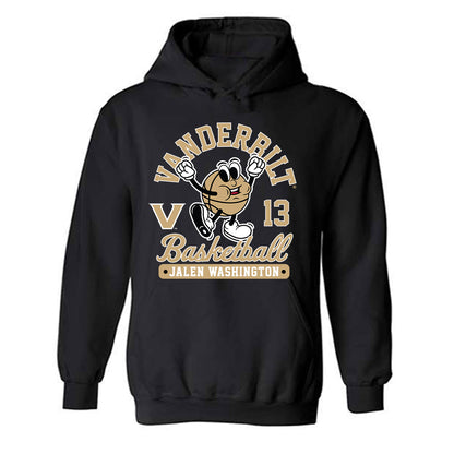 Vanderbilt - NCAA Men's Basketball : Jalen Washington - Fashion Shersey Hooded Sweatshirt-1