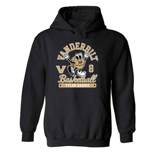 Vanderbilt - NCAA Men's Basketball : Tyler Harris - Fashion Shersey Hooded Sweatshirt-0