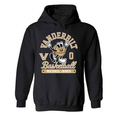 Vanderbilt - NCAA Men's Basketball : Michael James - Fashion Shersey Hooded Sweatshirt-1