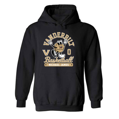 Vanderbilt - NCAA Men's Basketball : Michael James - Fashion Shersey Hooded Sweatshirt-0