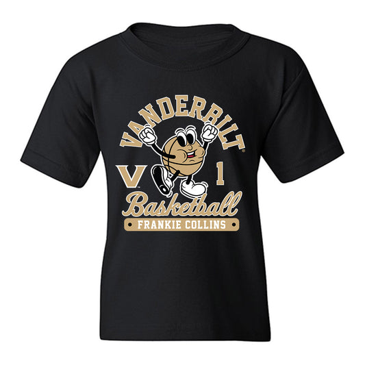 Vanderbilt - NCAA Men's Basketball : Frankie Collins - Fashion Shersey Youth T-Shirt-0
