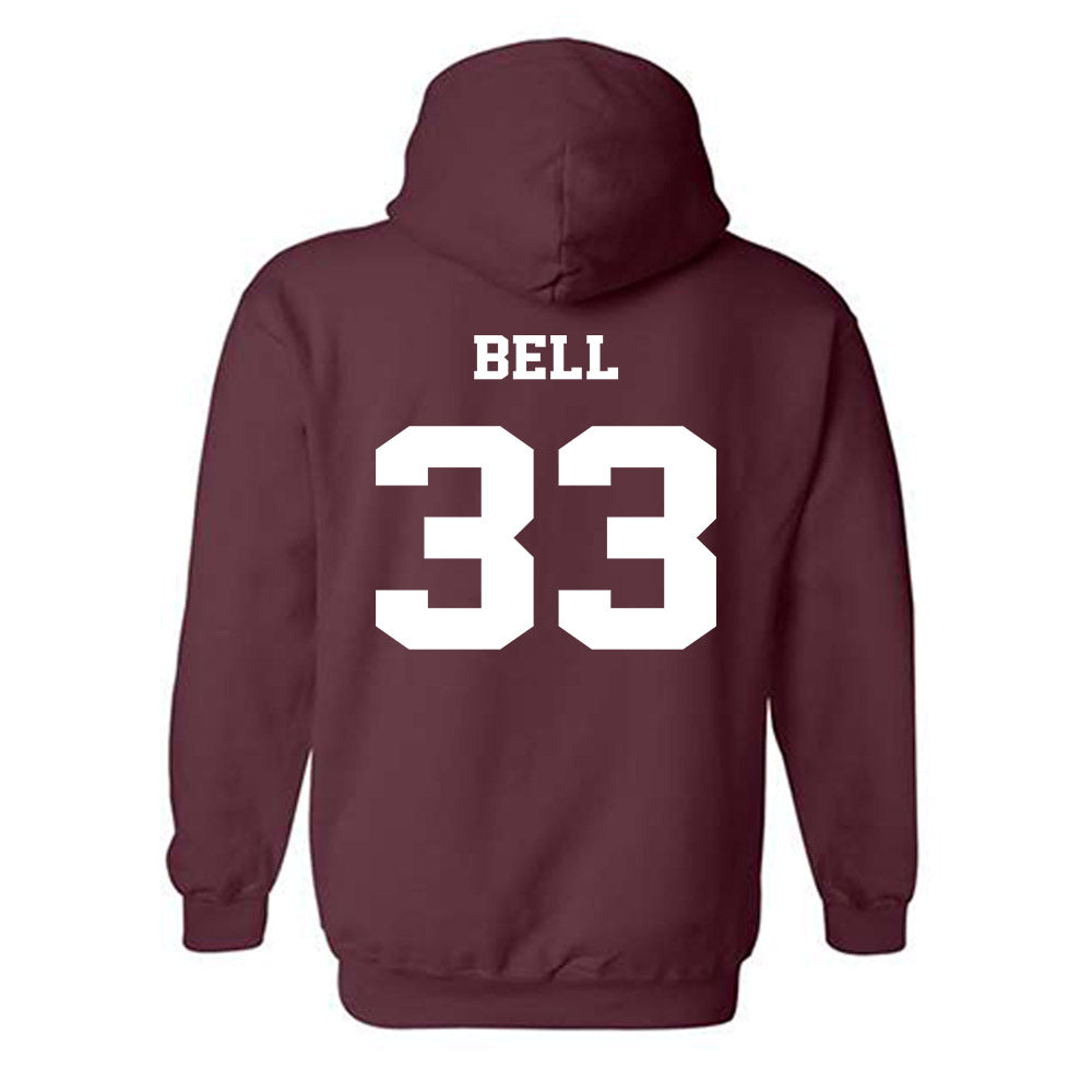 Virginia Tech - NCAA Football : Ben Bell - Fashion Shersey Hooded Sweatshirt-1