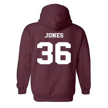 Virginia Tech - NCAA Football : Brody Jones - Fashion Shersey Hooded Sweatshirt-1