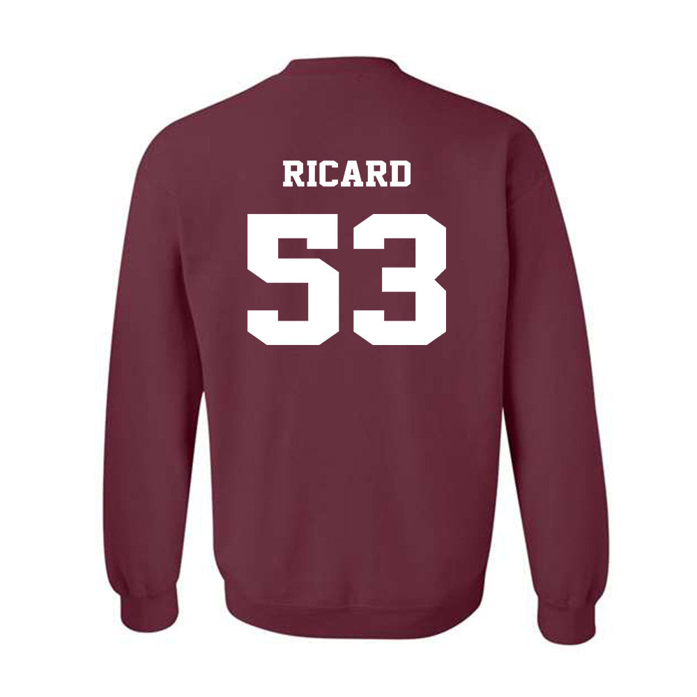 Virginia Tech - NCAA Football : Tommy Ricard - Fashion Shersey Crewneck Sweatshirt-1