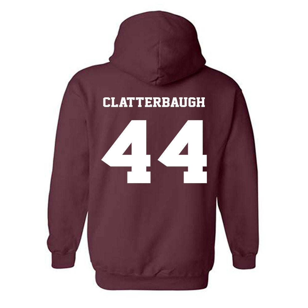 Virginia Tech - NCAA Football : Brett Clatterbaugh - Fashion Shersey Hooded Sweatshirt-1