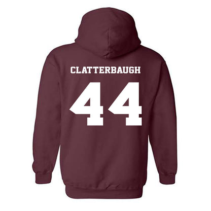 Virginia Tech - NCAA Football : Brett Clatterbaugh - Fashion Shersey Hooded Sweatshirt-1