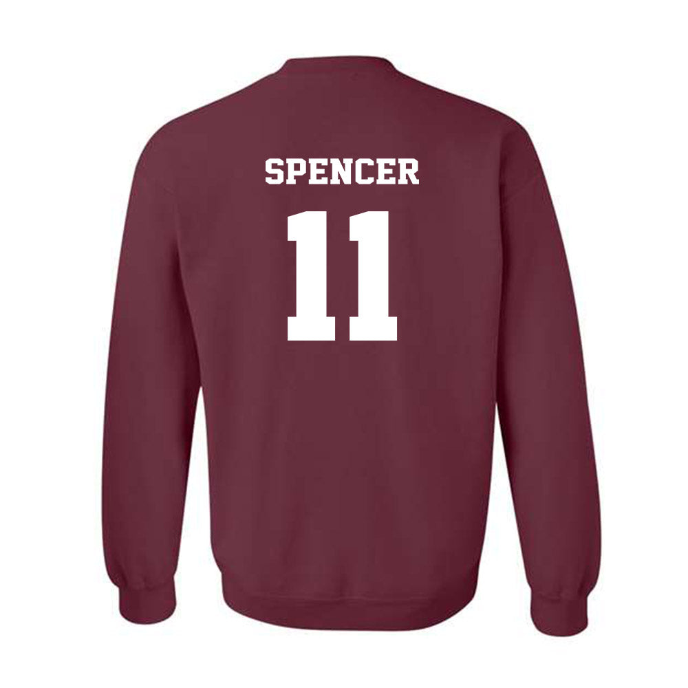 Virginia Tech - NCAA Football : Isaiah Spencer - Fashion Shersey Crewneck Sweatshirt-1