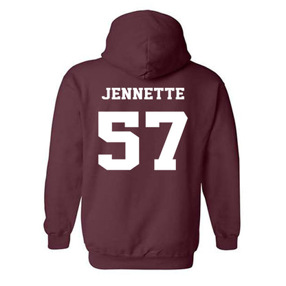 Virginia Tech - NCAA Football : James Jennette - Fashion Shersey Hooded Sweatshirt-1