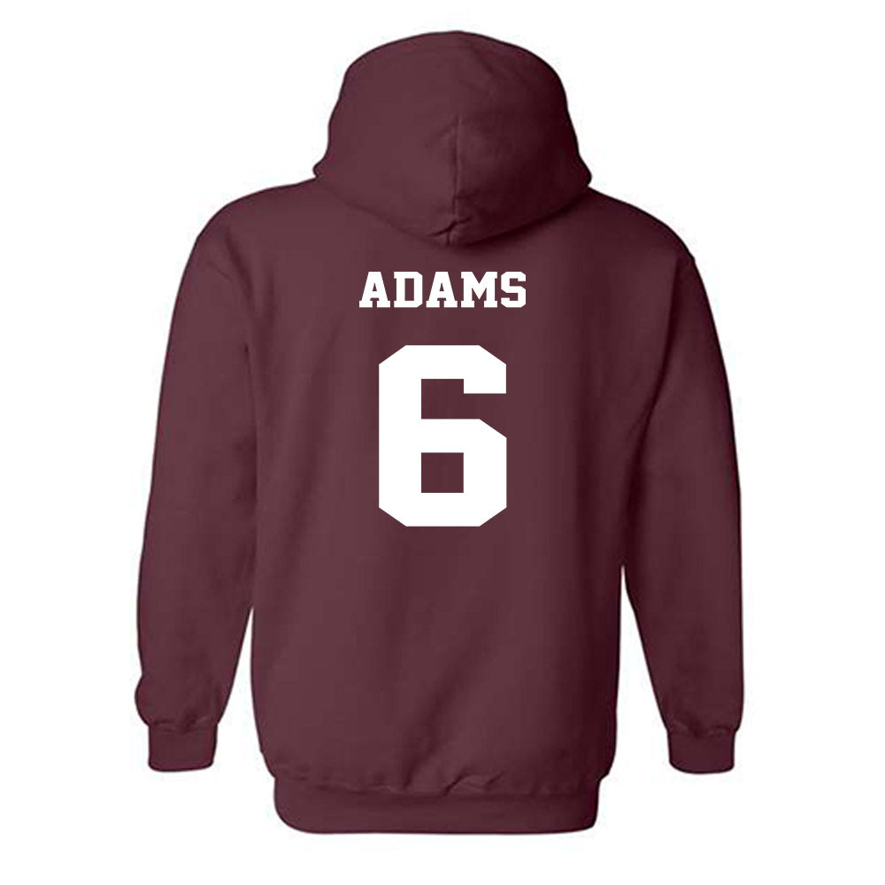 Virginia Tech - NCAA Football : Keylen Adams - Fashion Shersey Hooded Sweatshirt