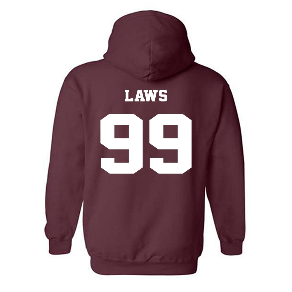 Virginia Tech - NCAA Football : Emmett Laws - Fashion Shersey Hooded Sweatshirt-1
