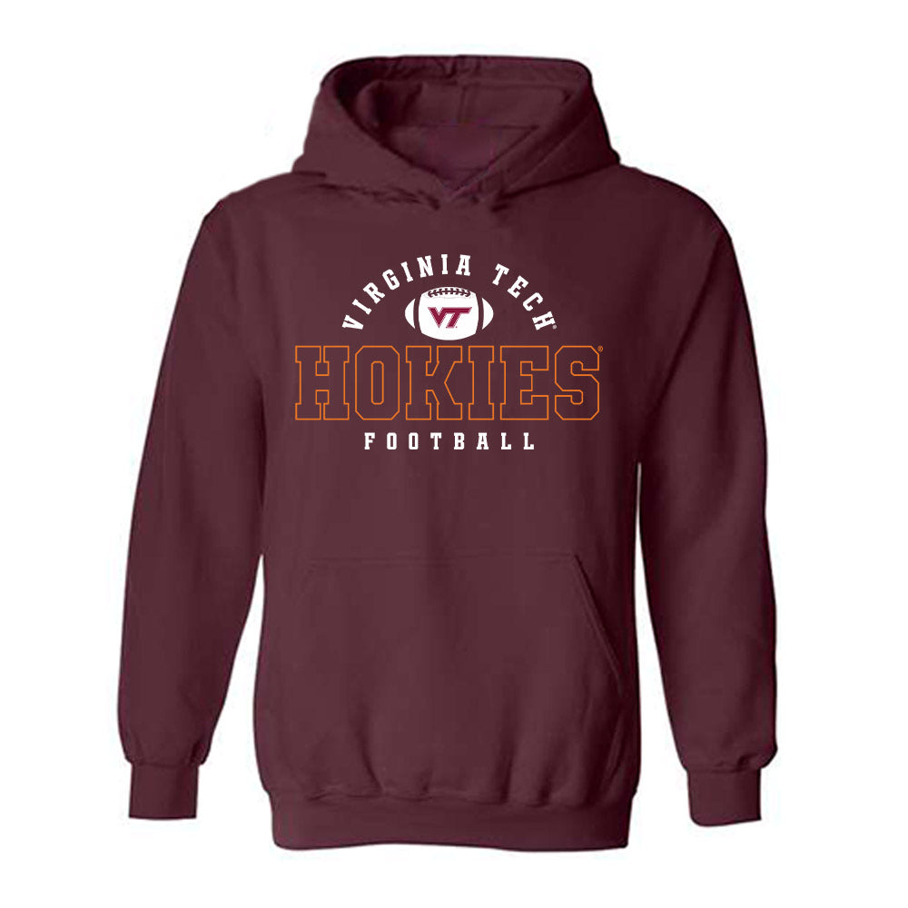 Virginia Tech - NCAA Football : Tyson Flowers - Fashion Shersey Hooded Sweatshirt-0