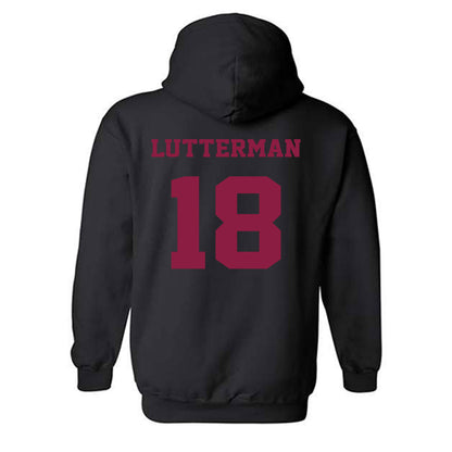 Virginia Tech - NCAA Baseball : Hudson Lutterman - Fashion Shersey Hooded Sweatshirt-1