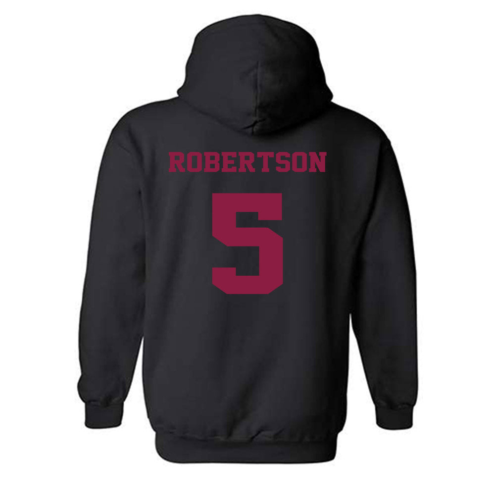Virginia Tech - NCAA Baseball : Aiden Robertson - Fashion Shersey Hooded Sweatshirt-1