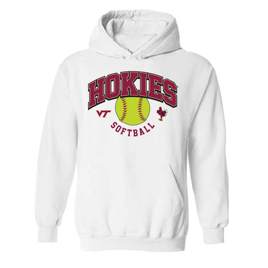 Virginia Tech - NCAA Softball : Sophie Kleiman - Fashion Shersey Hooded Sweatshirt-0