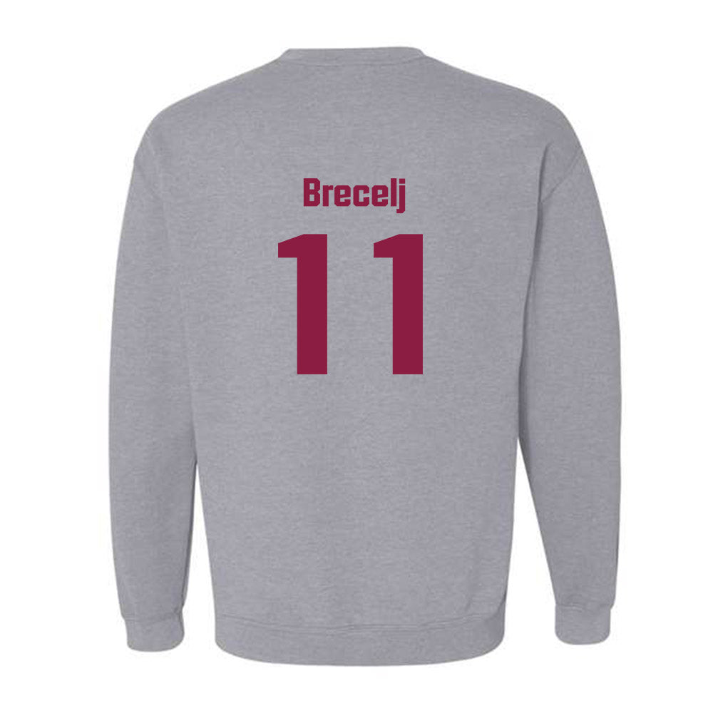 Virginia Tech - NCAA Women's Basketball : Spela Brecelj - Fashion Shersey Crewneck Sweatshirt-1