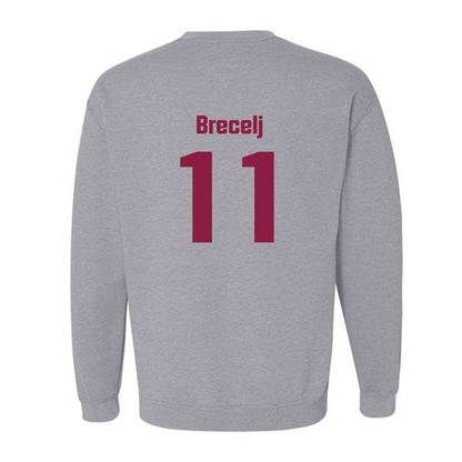 Virginia Tech - NCAA Women's Basketball : Spela Brecelj - Fashion Shersey Crewneck Sweatshirt-1