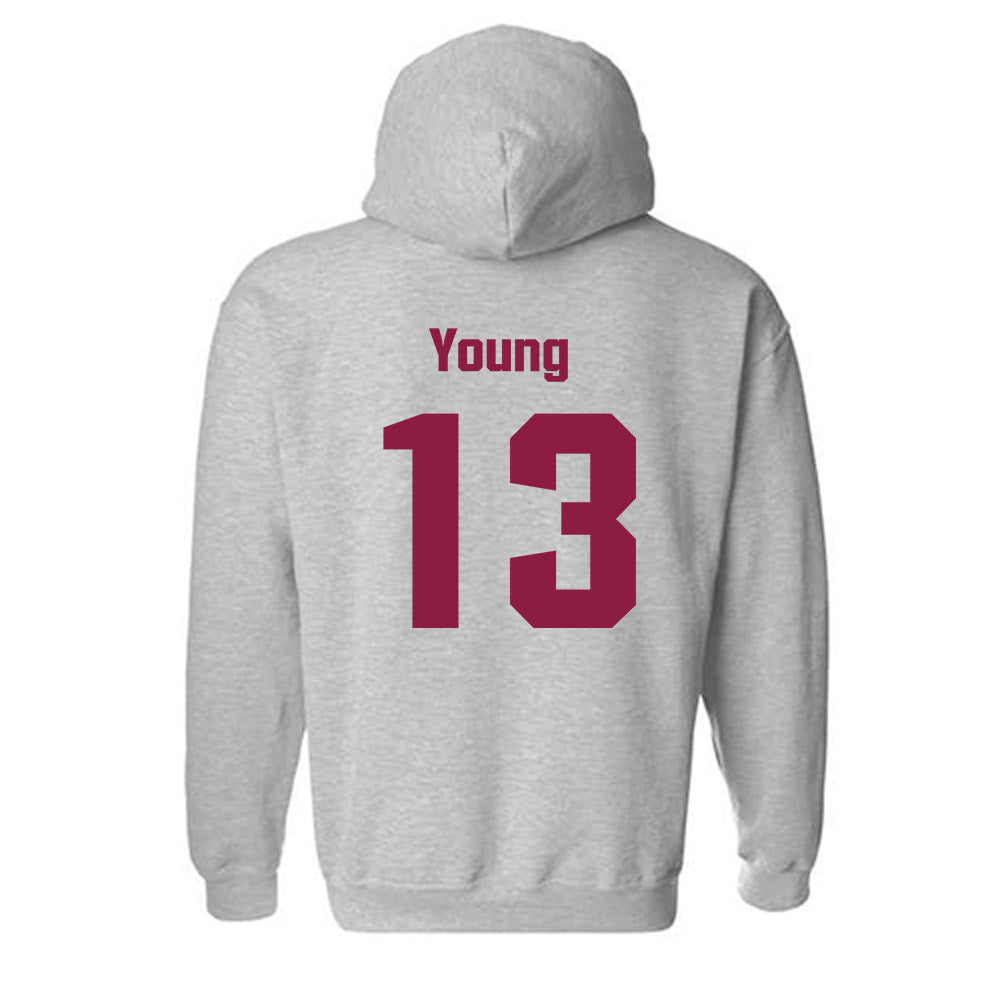 Virginia Tech - NCAA Men's Basketball : Jaydon Young - Fashion Shersey Hooded Sweatshirt