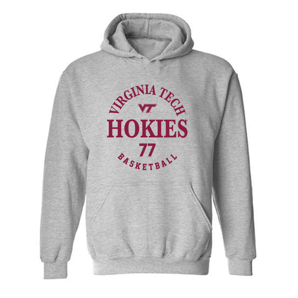 Virginia Tech - NCAA Men's Basketball : Antonio Dorn - Fashion Shersey Hooded Sweatshirt-0