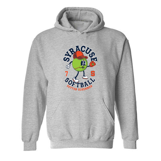 Syracuse - NCAA Softball : Peyton Schemmer - Fashion Shersey Hooded Sweatshirt-0