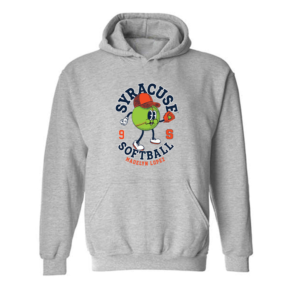 Syracuse - NCAA Softball : Madelyn Lopez - Fashion Shersey Hooded Sweatshirt-0