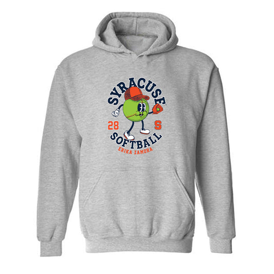 Syracuse - NCAA Softball : Erika Zamora - Fashion Shersey Hooded Sweatshirt-0