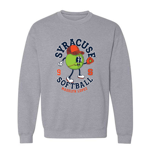 Syracuse - NCAA Softball : Madelyn Lopez - Fashion Shersey Crewneck Sweatshirt-0
