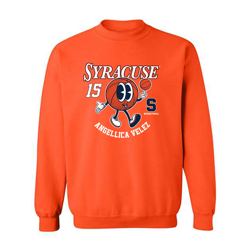 Syracuse - NCAA Women's Basketball : Angellica Velez - Fashion Shersey Crewneck Sweatshirt