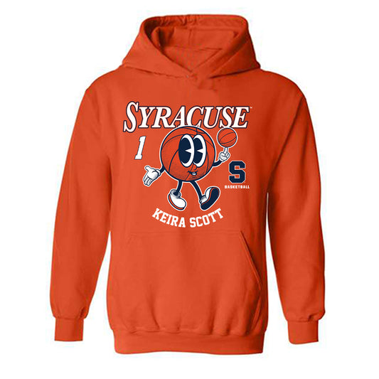 Syracuse - NCAA Women's Basketball : Keira Scott - Fashion Shersey Hooded Sweatshirt
