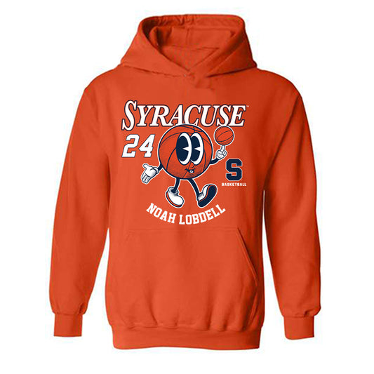 Syracuse - NCAA Men's Basketball : Noah Lobdell - Fashion Shersey Hooded Sweatshirt