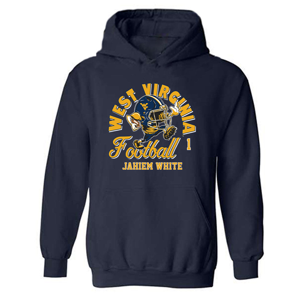 West Virginia - NCAA Football : Jahiem White - Fashion Shersey Hooded Sweatshirt-0