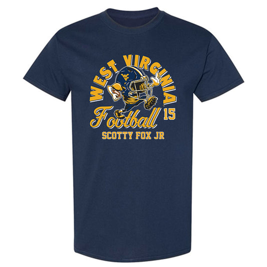 West Virginia - NCAA Football : Scotty Fox Jr - Fashion Shersey T-Shirt-0