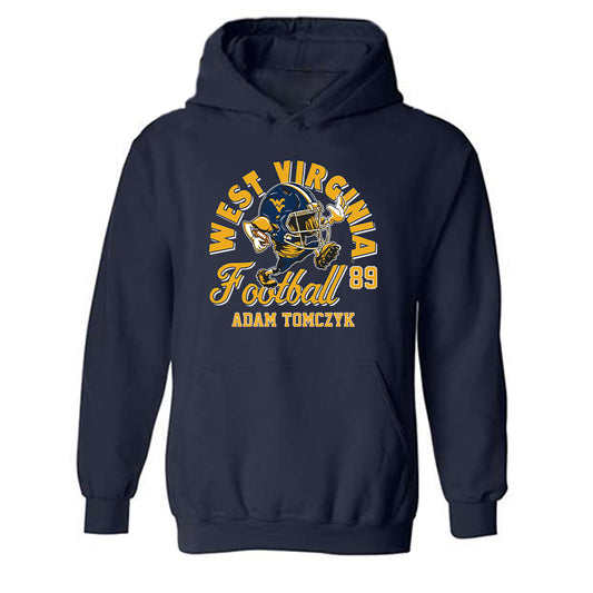 West Virginia - NCAA Football : Adam Tomczyk - Fashion Shersey Hooded Sweatshirt-0