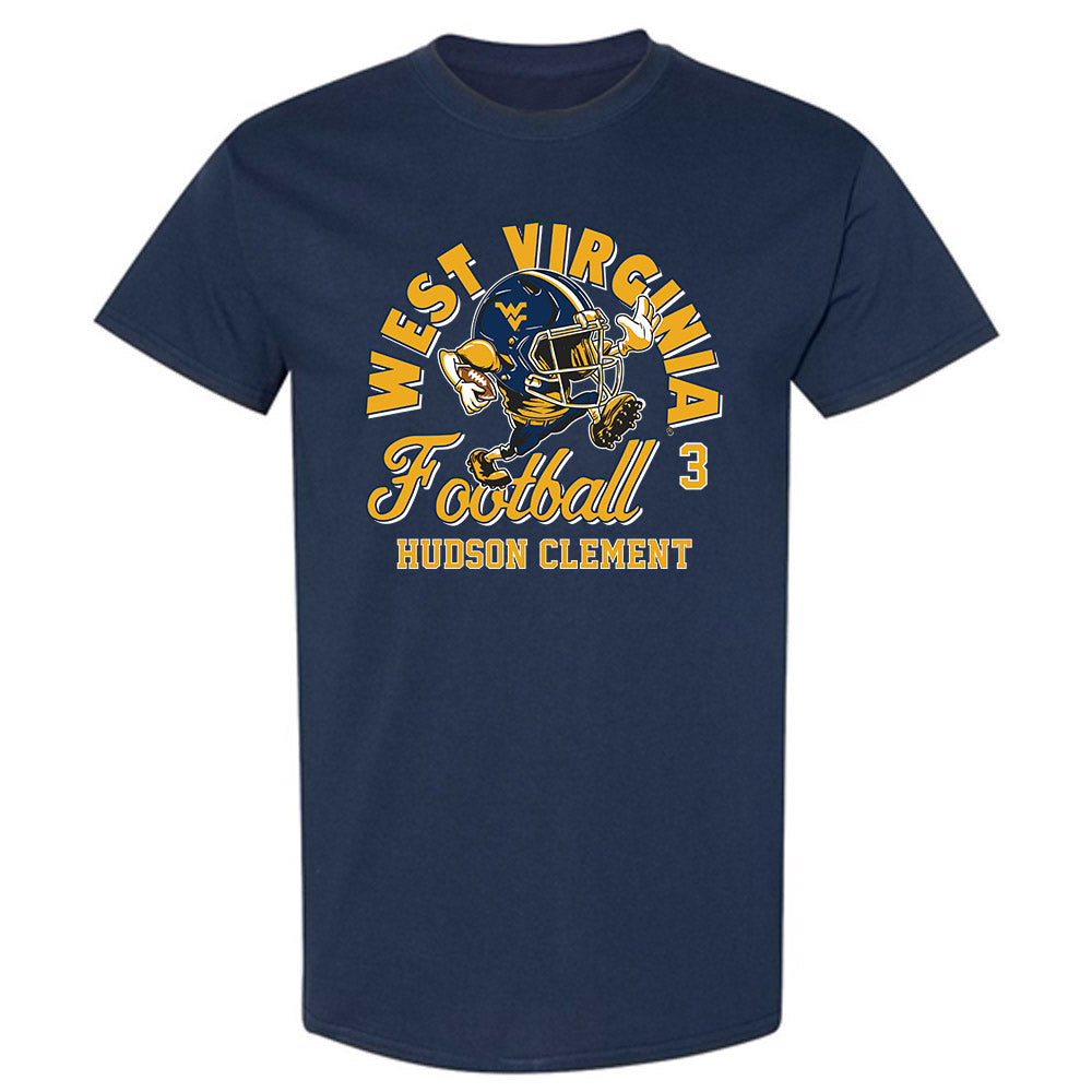 West Virginia - NCAA Football : Hudson Clement - Fashion Shersey T-Shirt-0