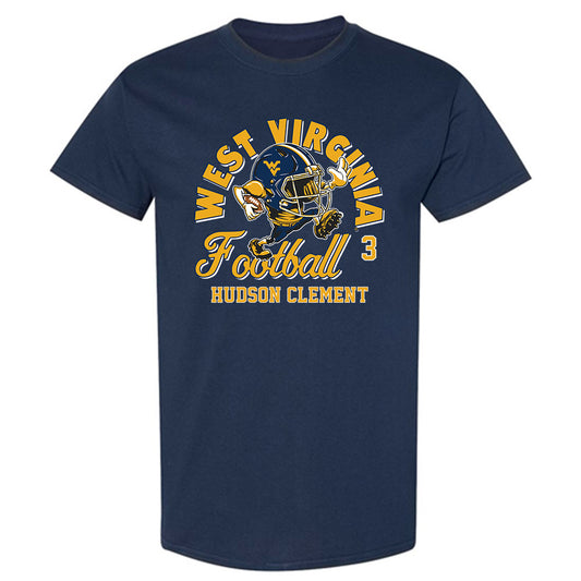 West Virginia - NCAA Football : Hudson Clement - Fashion Shersey T-Shirt-0