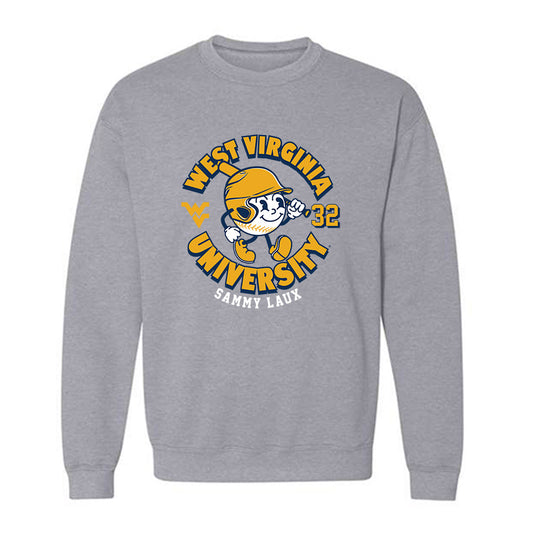 West Virginia - NCAA Baseball : Sammy Laux - Classic Fashion Shersey Crewneck Sweatshirt-0