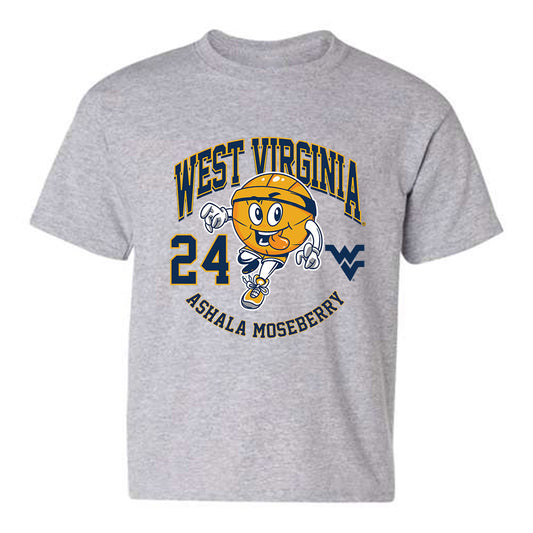 West Virginia - NCAA Women's Basketball : Ashala Moseberry - Youth T-Shirt Fashion Shersey