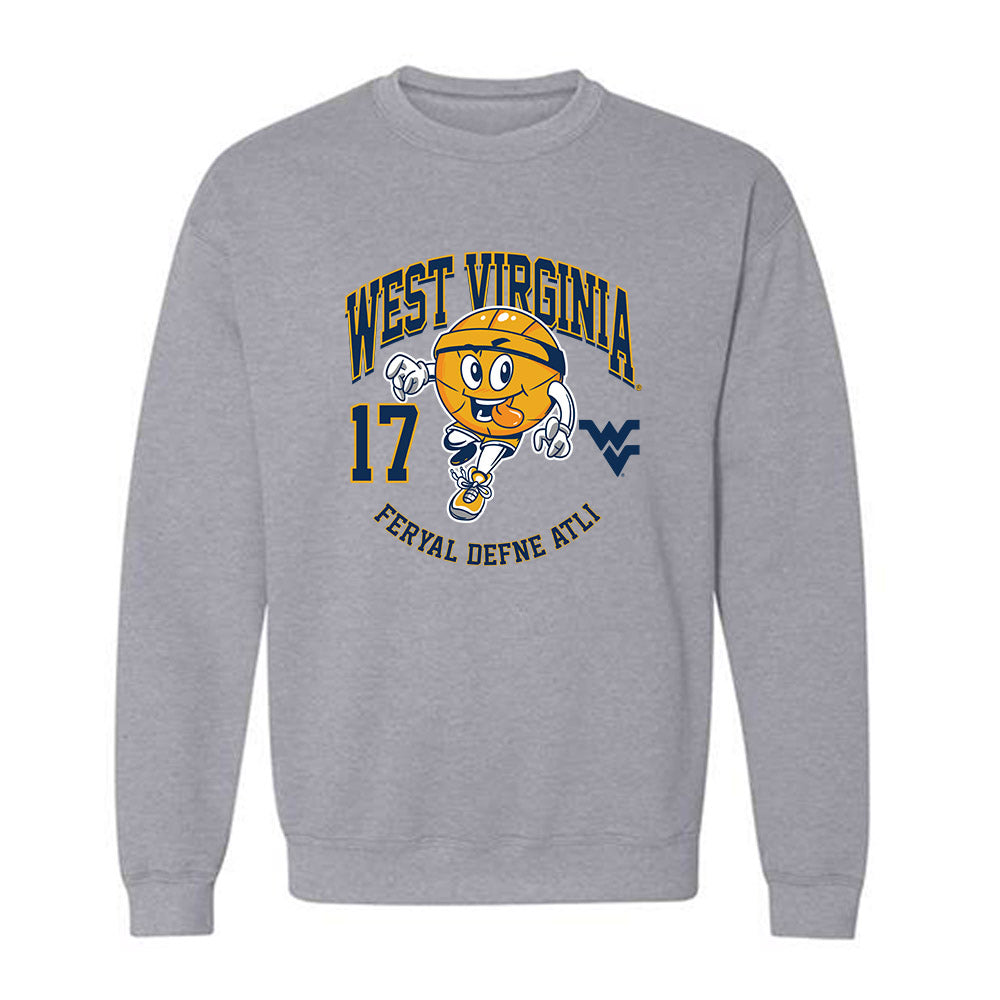 West Virginia - NCAA Women's Basketball : Feryal Defne Atli - Fashion Shersey Crewneck Sweatshirt-0