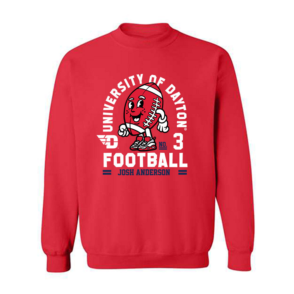 Dayton - NCAA Football : Josh Anderson - Fashion Shersey Crewneck Sweatshirt