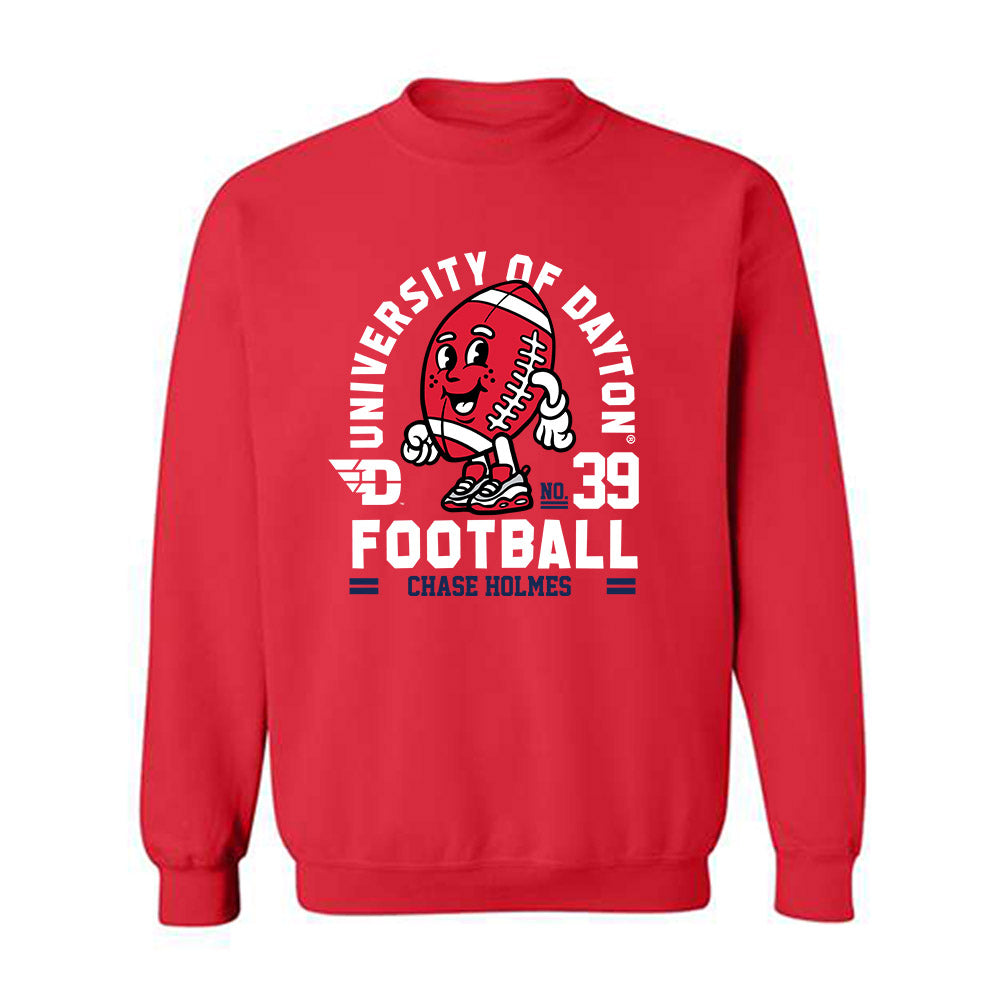 Dayton - NCAA Football : Chase Holmes - Fashion Shersey Crewneck Sweatshirt-0