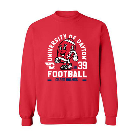 Dayton - NCAA Football : Chase Holmes - Fashion Shersey Crewneck Sweatshirt-0