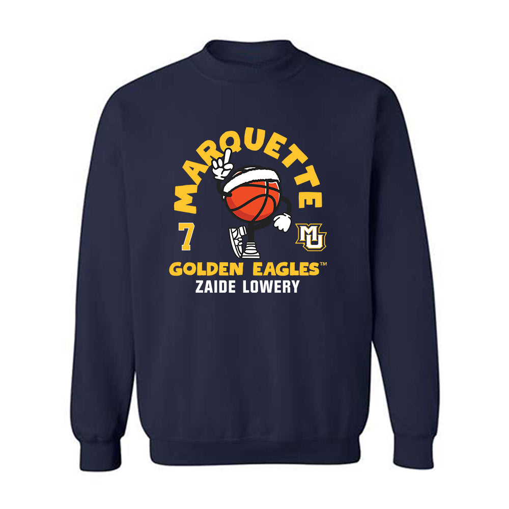 Marquette - NCAA Men's Basketball : Zaide Lowery - Fashion Shersey Crewneck Sweatshirt-0